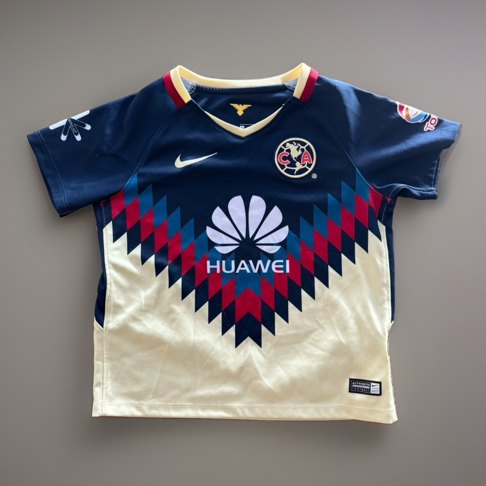 Club America 2017-2018 Jersey Nike Youth XS Stadium Version Aguilas LIGA MX